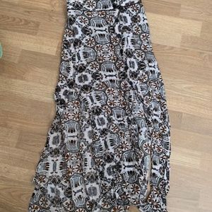 Long Print Skirt